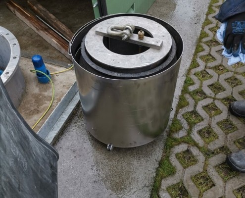 versetzpacker mit angepresster manschette